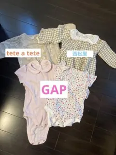 女の子ロンパース　半袖　長袖　GAP tete a tete ギャップ