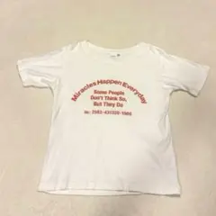 大幅値下げ‼️送料込変更可✨【MOUSSY】白Tシャツ　半袖　オレンジ　ロゴのサムネイル