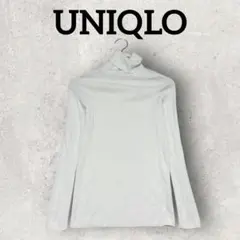 UNIQLO メリノリブタートルネックセーター 長袖ニット (XL) ホワイト