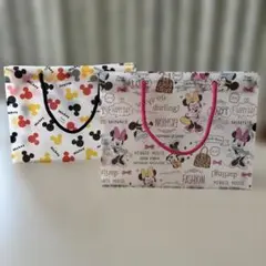 ミッキー・ミニー トートビニール風手提げ袋2個セット