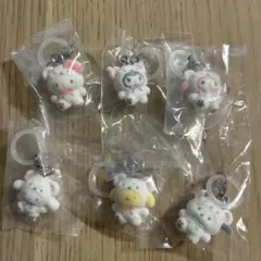 めじるしアクセサリー　サンリオ　ふわふわスノー　コンプリート