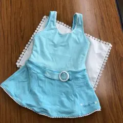 値下げ‼️ 美品❗️ブランシェス 水色ワンピース水着110サイズ