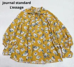 ジャーナルスタンダードレサージュ ノスタルジックフラワーボウタイブラウス　美品のサムネイル