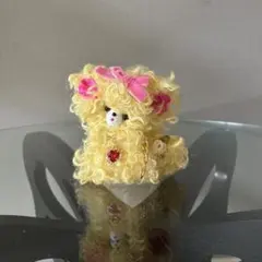 くるくる犬　ぬいぐるみ　黄色