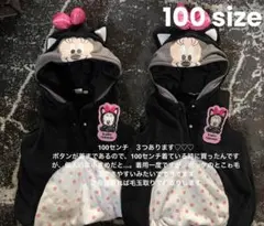 ミニー×フィガロ 激カワ 完売 ベスト ♡ ディズニー ♡♡猫　パーカー90〜