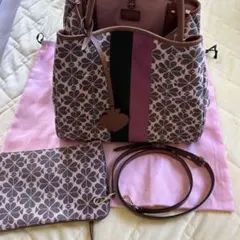 未使用品　kate spade ケイトスペード　フラワージャガードトート