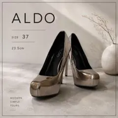 アルド ALDO メタリック ハイヒール パンプス 23.5 パーティーのサムネイル