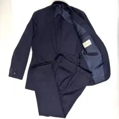 美品】近年✨スーパー110s 光沢生地 ネイビー タリアトーレ スーツ