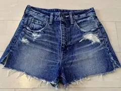 rienda リエンダ デニムショートパンツ 25インチ