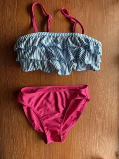 150サイズ フリル付き水着 ビキニ