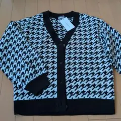 C.O.L.Z.A ハウンドトゥースカーディガン サイズS