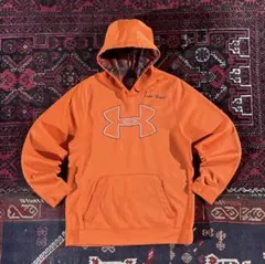 i*i様 アンダーアーマー フリース プルオーバー パーカー オレンジ M