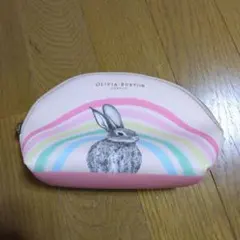【新品未使用】OLIVIA BURTON ポーチ《ウサギ レインボー柄》のサムネイル