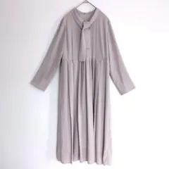 美品 プルミエアロンディスモン タイプライターシャツワンピース
