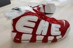 【新品】シュプリーム x ナイキ エア モアアップテンポ バーシティレッド