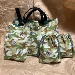 수제 입학, 입학 4종 세트, 카모플라주 패턴