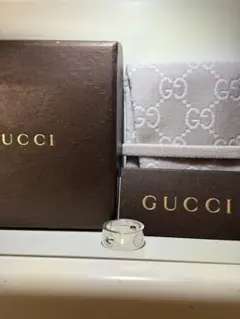 GUCCI グッチGリング カットアウト　刻印サイズ:7号【箱/ポーチ付】