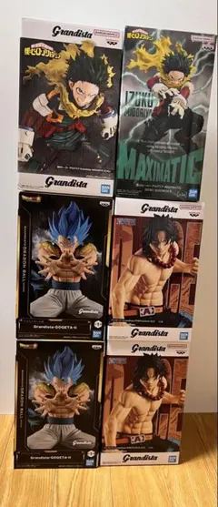 ヒロアカ、ワンピース、ドラゴンボールフィギュア 6体セット