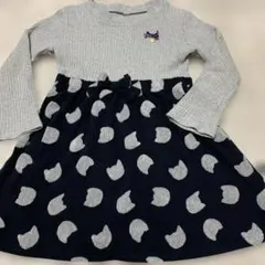 猫模様ワンピース 120サイズ