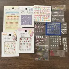 ネイルシールセット カラフルデザイン ネイル