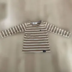 POLO Baby 長袖カットソー 80サイズ ブラウン/ホワイト