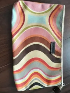 Paul Smith ポールスミス ポーチ マルチカラー　マチ無し