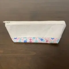 ハンドメイド ペンケース 筆箱 花柄ピンク