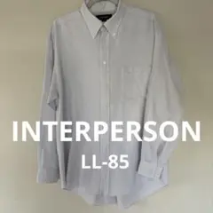 クリスマスSALE❤️INTERPERSON メンズ ボタンダウン長袖シャツ