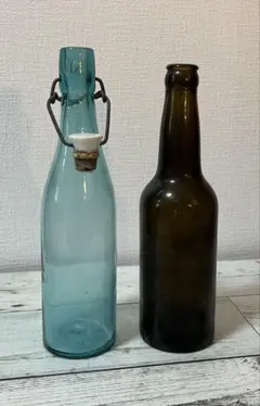 空き瓶   エンボス入りレトロ瓶   アンティーク瓶 Amazon.co.jp: 当時物 レトロ ガラス 瓶 エンボス ヘチマコロン