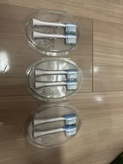 電動歯ブラシ替えブラシ 6本セット ホワイト/ブルー