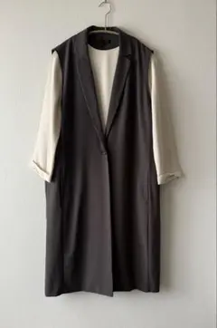 SALE 【ICB】 ロングジレ L スリーブレスジャケット