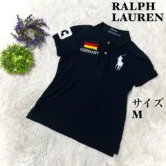 ラルフローレン　ポロシャツ　レディース　L ブラック　ビーズポニー ラルフローレン ポロシャツ レディース L ネイビー ビッグポニー