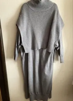 ヤマダヤ　yort ロングワンピース　ドッキングワンピース　セット　ニット