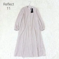 新品タグ付【大きいサイズ】シャツロングワンピース【ᒪ】幾何学柄 フレア 春夏秋冬