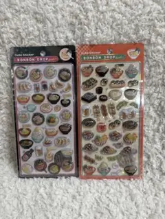 正規品 ボンボンドロップシール　和柄　ボンドロ　ラーメン　日本食　2点セット