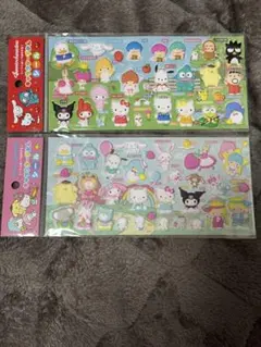 【新品】サンリオ キャラクターずかんシール2種類まとめ売り