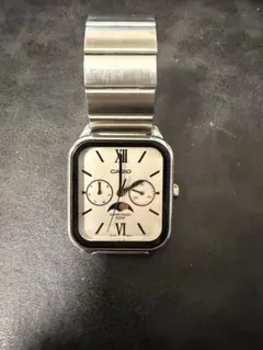 CASIO 腕時計 3744 ムーンフェイス ブラック - メルカリ