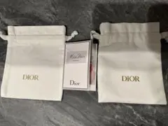 ディオール　巾着袋２枚　香水サンプル　パルファン１ml 非売品