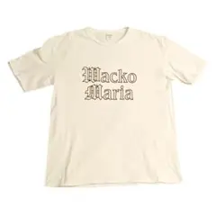 希少XL】ワコマリア オールドイングリッシュ 刺繍ロゴ Tシャツ