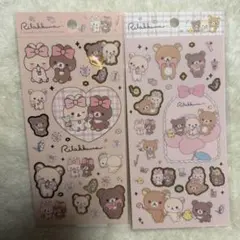 【国内正規品】リラックマ 箔押しキャラクターシール 2シートセット