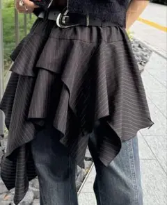 PAGEBOY 【Hinechi produce】 モードアシメフリルスカート