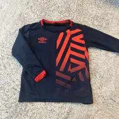 umbro 長袖シャツ ネイビー/レッド　130