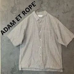 ADAM ET ROPE' アダムエロペ　メンズ　半袖シャツ　ボタンダウン　M