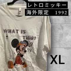 海外限定　ミッキーマウス プリントTシャツ ホワイト XLのサムネイル