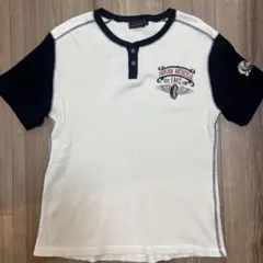 【極美品】インディアンモトサイクル ヘンリーネック ワッフル Tシャツ XLのサムネイル