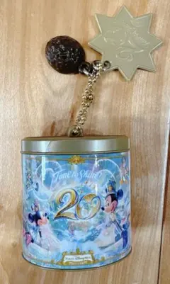 東京ディズニーシー 20周年 チョコレートクランチ缶　キーホルダー