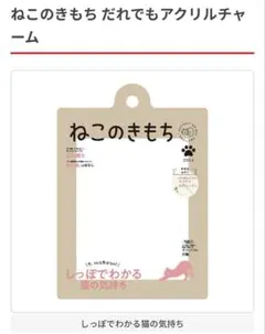 ねこのきもち だれでもアクリルチャーム