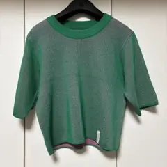 最終価格！VACANCY❤︎リバーシブル リブトップス グリーン ピンク