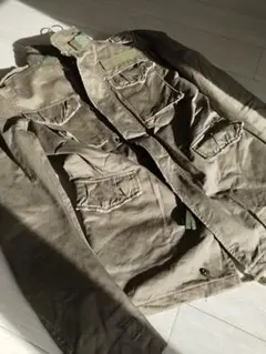 wjkカーキ m65デストロイミリタリージャケット
