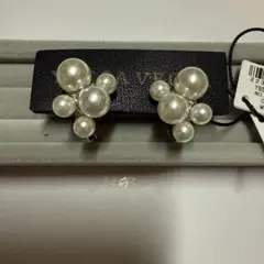 YECCA VECCA MIXパールイヤリング シルバー
